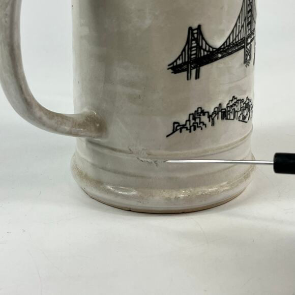 San Francisco California Souvenir Mug Beer Coffee Tea Vintage Glazed Cup Trolley - Picture 9 of 11